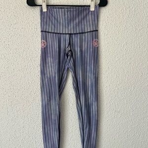 Teeki Striped Blue and Purple Leggings
